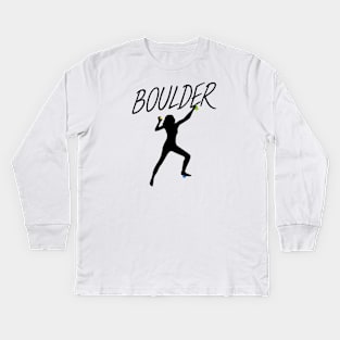 Boulder women Kids Long Sleeve T-Shirt